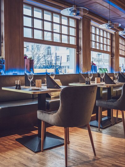 Ambience in the restaurant Giodavin in Davos | © Davos Klosters Mountains