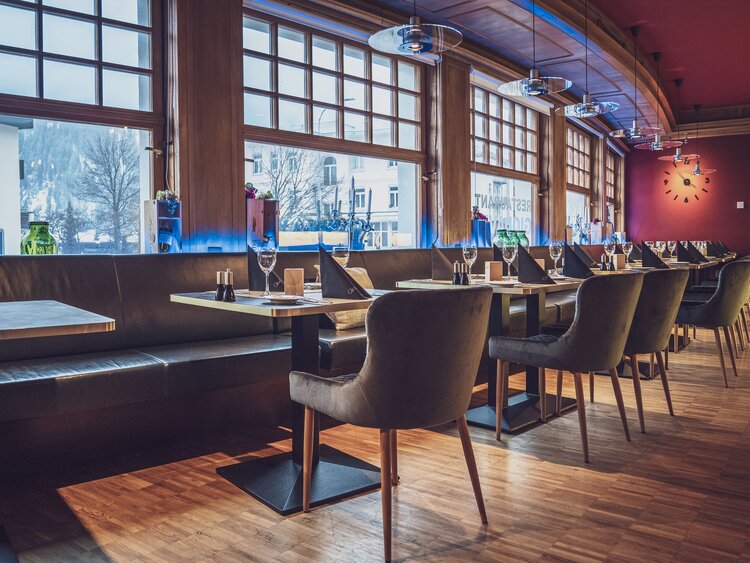 Ambience in the restaurant Giodavin in Davos | © Davos Klosters Mountains