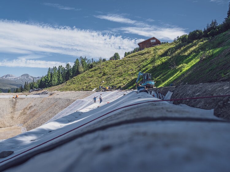 Aushub Baustelle Speichersee Rinerhorn | © Davos Klosters Mountains 