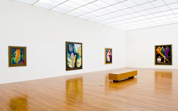 Blick in das Kirchner Museum Davos, wo Werke vom Expressionisten Kirchner gezeigt werden. | © Destination Davos Klosters | Frank Kleinbach