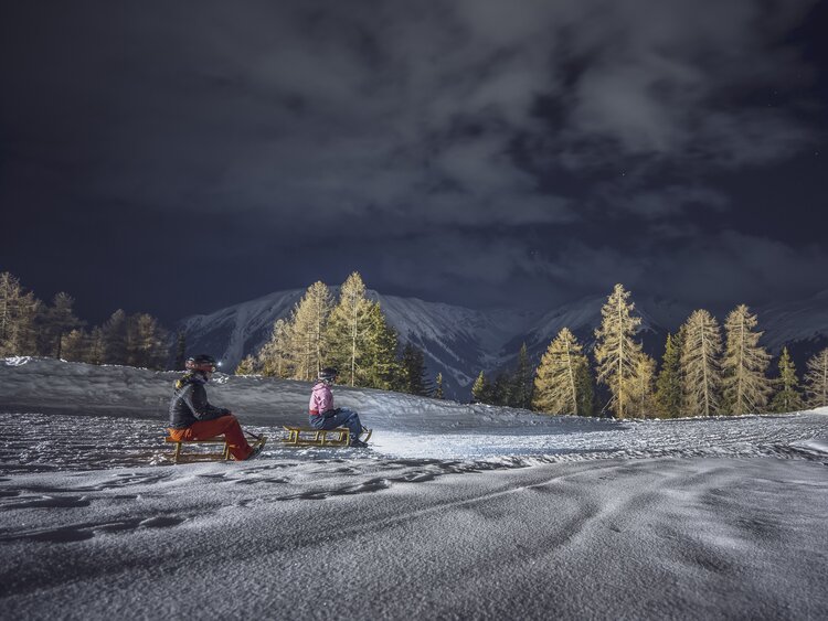 Nachtschlitteln am Rinerhorn  | © Davos Klosters Mountains 