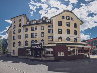 Aussenansicht vom Hotel Montana | © Davos Klosters Mountains